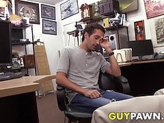 Hung pawnbroker fucks and films cute straight dude