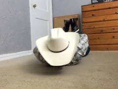 Roped up and Bandana Gagged