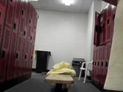 Cute and cut blond guy in locker room