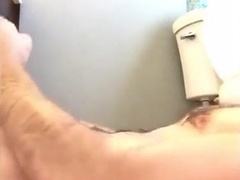 Pissed and cum on the floor 12