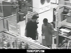 YoungPerps - Dangled Black Security Guard Plows A Ultra-Cute Hetero Teenager