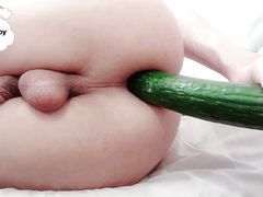 Twink boy cucumbers fun