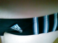 I In Adidas Speedo Black White Blue Stripes