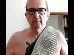Older white slave licking shoe, Bangladesh 00359887506070