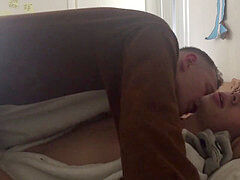 Boyfriends Making Out in Onesies