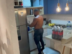 THE DOORMAN CAME TO BRING A PACKAGE. I COULDN'T FIGHT BACK AND GAVE IT TO HIM.