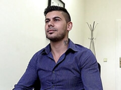 Gay scout has a cute hunk slobbering all over his cock