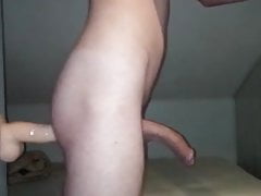 Hung Twink Riding Dildo for Multi Cum