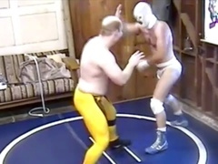 Gay wrestling, costume, cosplay sex
