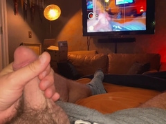 SPOKEN Unshaved Parent Bates in Couch - While witnessing himself