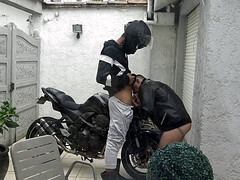 French twink fucked by straight motorbiker