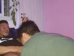 Gay latin, big dick blowjob, amateur latina