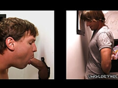 Brad Benton and Lucas Knowles in a hot glory hole video