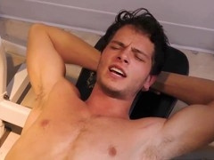 Gay stepson receives intense anal creampie