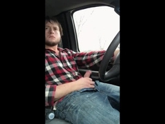 Jerking cock while driving in my car 6