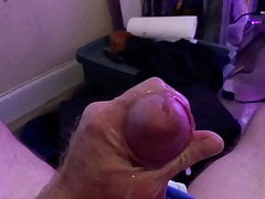 Put your tongue on the tip (Slo mo cum fountain)