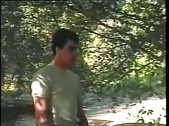Hot young gay guys suck dick and fuck each other outdoors