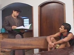 Young student gets his horny donk drilled stiff and deep by his teacher