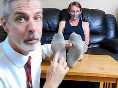 Tied Nubile Twunk Disciplined With Kittles