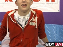 Cutie Dylan Chambers hot solo masturbation after interview