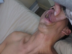 Tanned brunette gets busy sucking the cock in highly intense positions