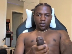 Spunking all over my self