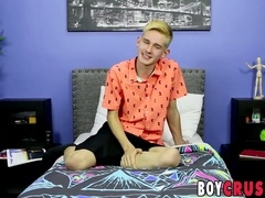 Horny Morgan Miles enjoys pleasuring himself with his massive cock all alone