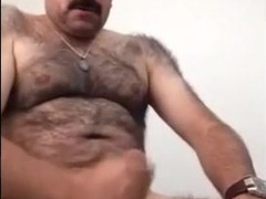 Str8 mustache married daddy play on bed 4