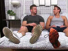 Ryan Sparks has his soles worshipped by AJ for the very first time