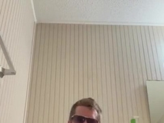 Draining Off on the Rest Room - BlondnBlue222