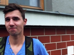 Bubble butt twink fucked in POV by a hung stud