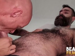 BEARFILMS Burly Bearded Rob Hairy Barebacks Inked Rick Chase