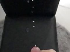 Cumming a huge load in slow motion after a day