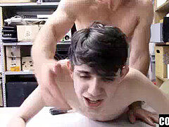 Cop Teaches The bony egghead A Lesson He’ll Never forget By Fucking Him Hard For Stealing