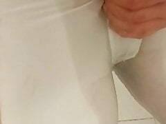 25 Chub Boy pee in tight white boxers