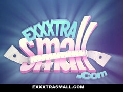 British teen Ella Hughes takes on a massive dick & tight pussy in a wild exxxtrasmall session