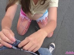 デカチン, 口内発射, イく瞬間, 手コキする, デカチンの, アウトドア, ハメ撮り, フェラする