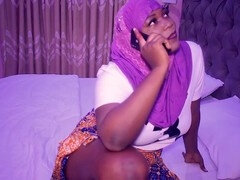 Cheating African wife in hijab pounded by young lover with BBC while hubby's away