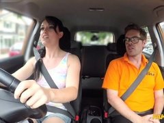 Creampie climax for sexy learner