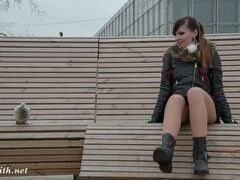 Bottes, Érotique, Exhib, Hd, Collant, Public, Réalité, Sous la jupe