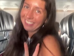 Risqué Blowjob on a Plane: Caught in the Act!