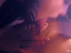 Brunette, Club, Latina, Lesbian, Lingerie, Masturbation, Toys