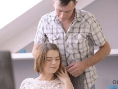 18, フェラチオ, 巨乳な, チン, 天然, オマンコ, 剃毛, ティーン