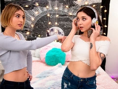 Cul, Mignonne, Embrassement, Lesbienne, Léchez, Tatouage, Adolescente, Nénés