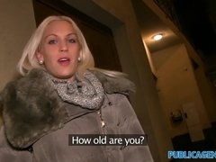 Leie, Blondine, Paar, Spermaladung, Hd, Pov, Öffentlich, Titten