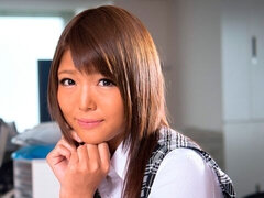 アジア人, フェラチオ, 茶髪の, キス, 女子高生, ガリガリ, スカート, ティーン