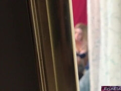 Leie, Tante, Grosser arsch, Blondine, Geschnappt, Masturbation, Höschen, Realität