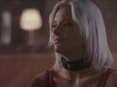 アナル, ブロンド, 巨乳な, 女, ヒール, 淫乱熟女, 愛人, 奴隷