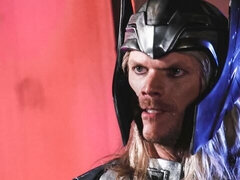 デカ尻, デカチン, デカパイ, 黒人, ブロンド, フェラチオ, バック, マスク