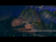 美人, ベッドルーム, ビキニ, 黒人, 指いじり, キス, レズビアン, 乳首